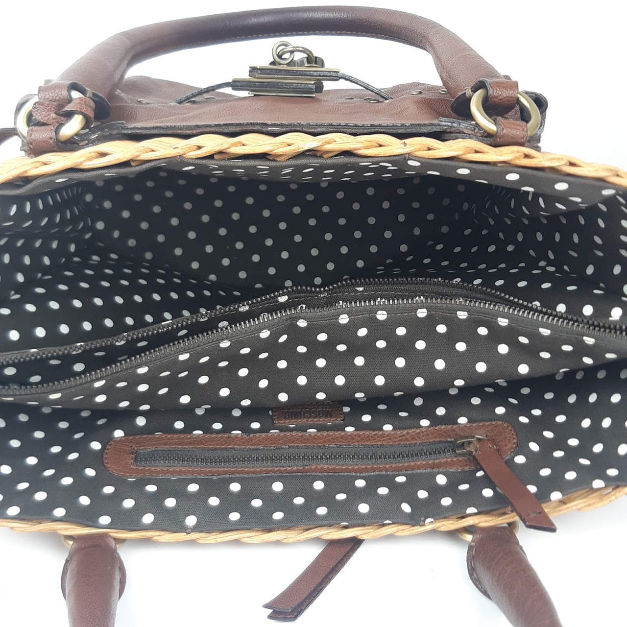 Moschino Cheap & Chic Wicker Handbag