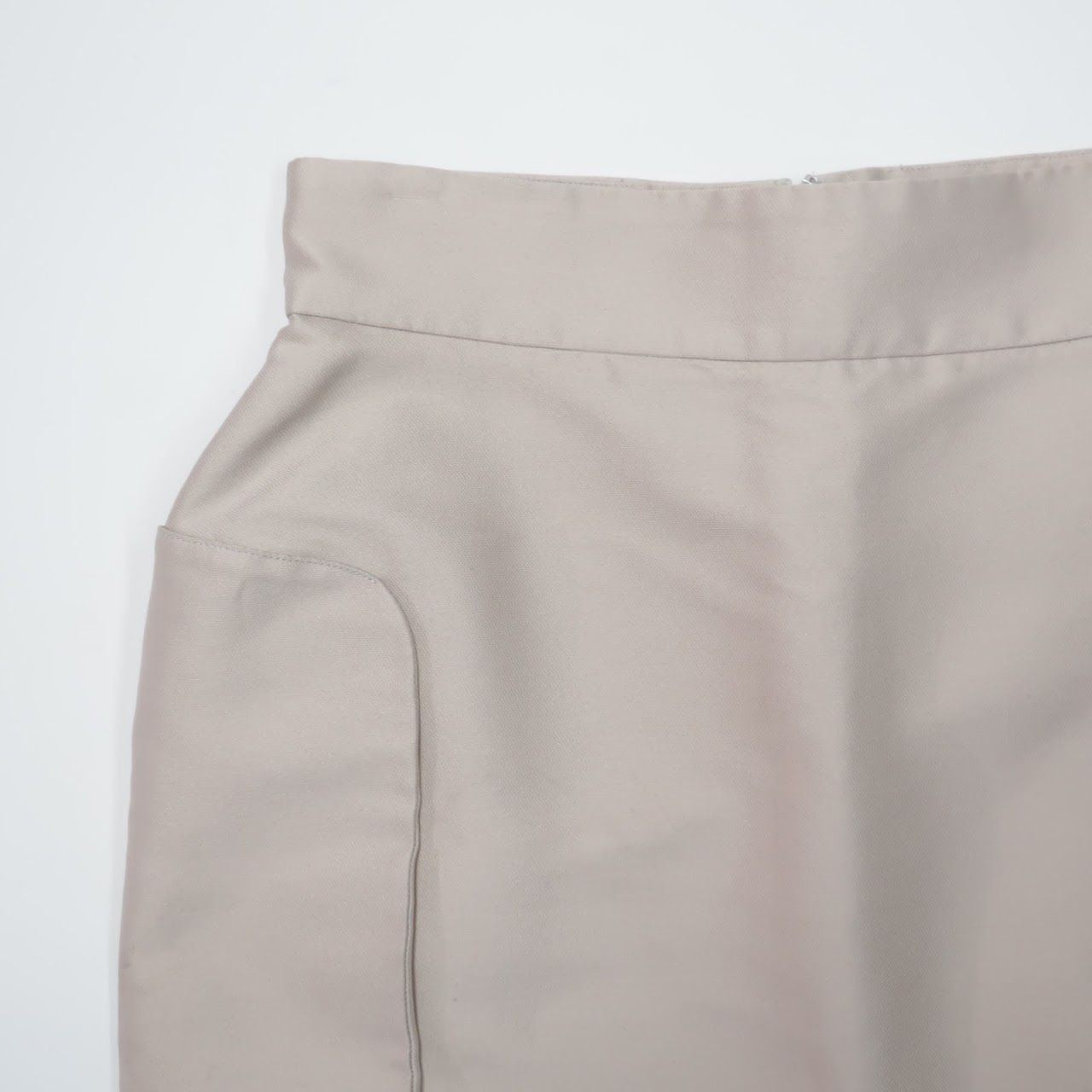 Yves Saint Laurent Beige Pencil Skirt