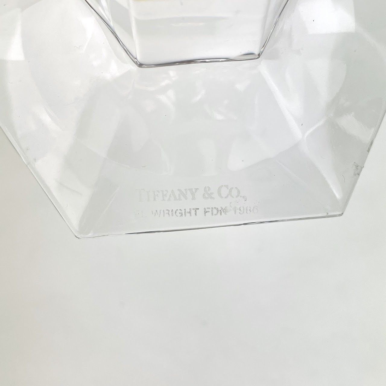 Tiffany & Co. x Frank Lloyd Wright Crystal Candlestick Pair