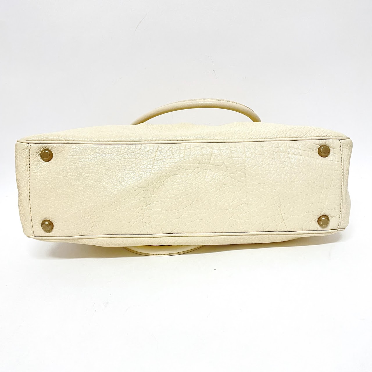 Marc Jacobs Ivory Leather Shoulder Bag