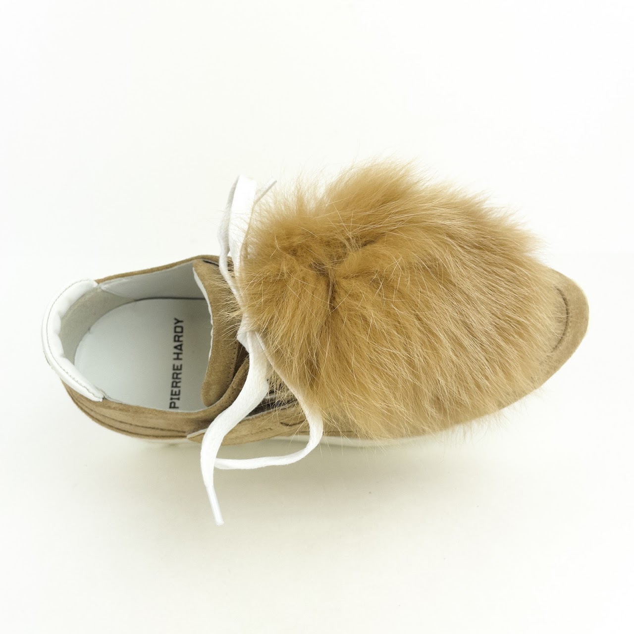 Pierre Hardy Suede & Rabbit Fur Sneakers