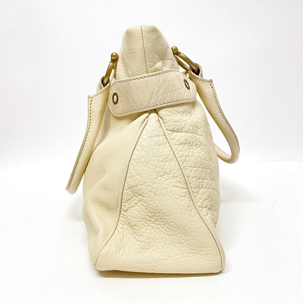 Marc Jacobs Ivory Leather Shoulder Bag