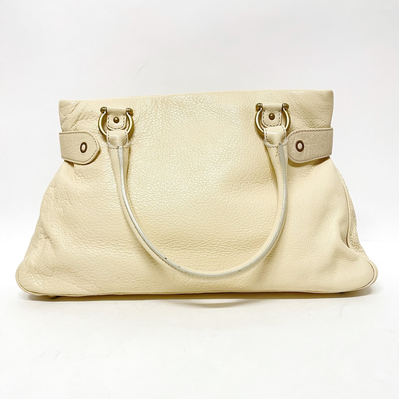 Marc Jacobs Ivory Leather Shoulder Bag