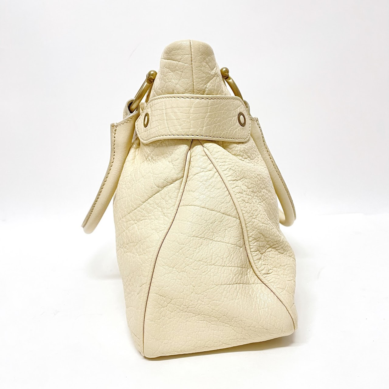 Marc Jacobs Ivory Leather Shoulder Bag