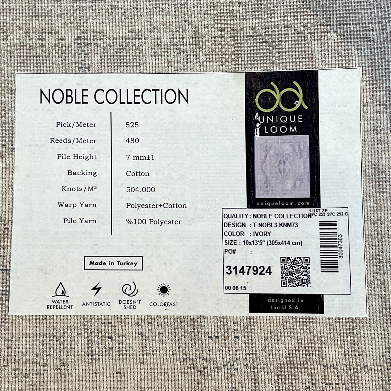 Unique Loom Noble Collection 10' x 13.5' Rug