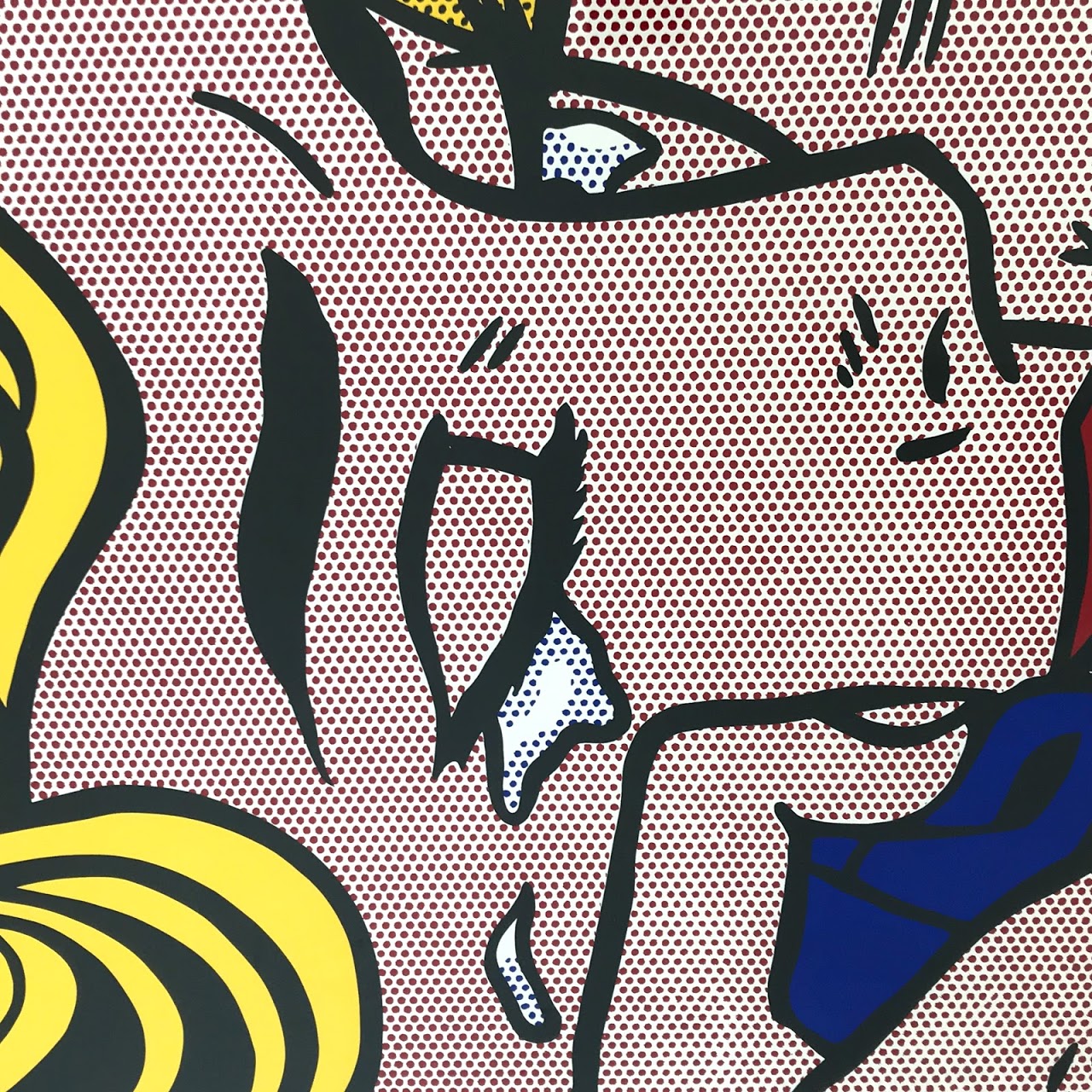 Roy Lichtenstein 'Kiss V' Silkscreen Print