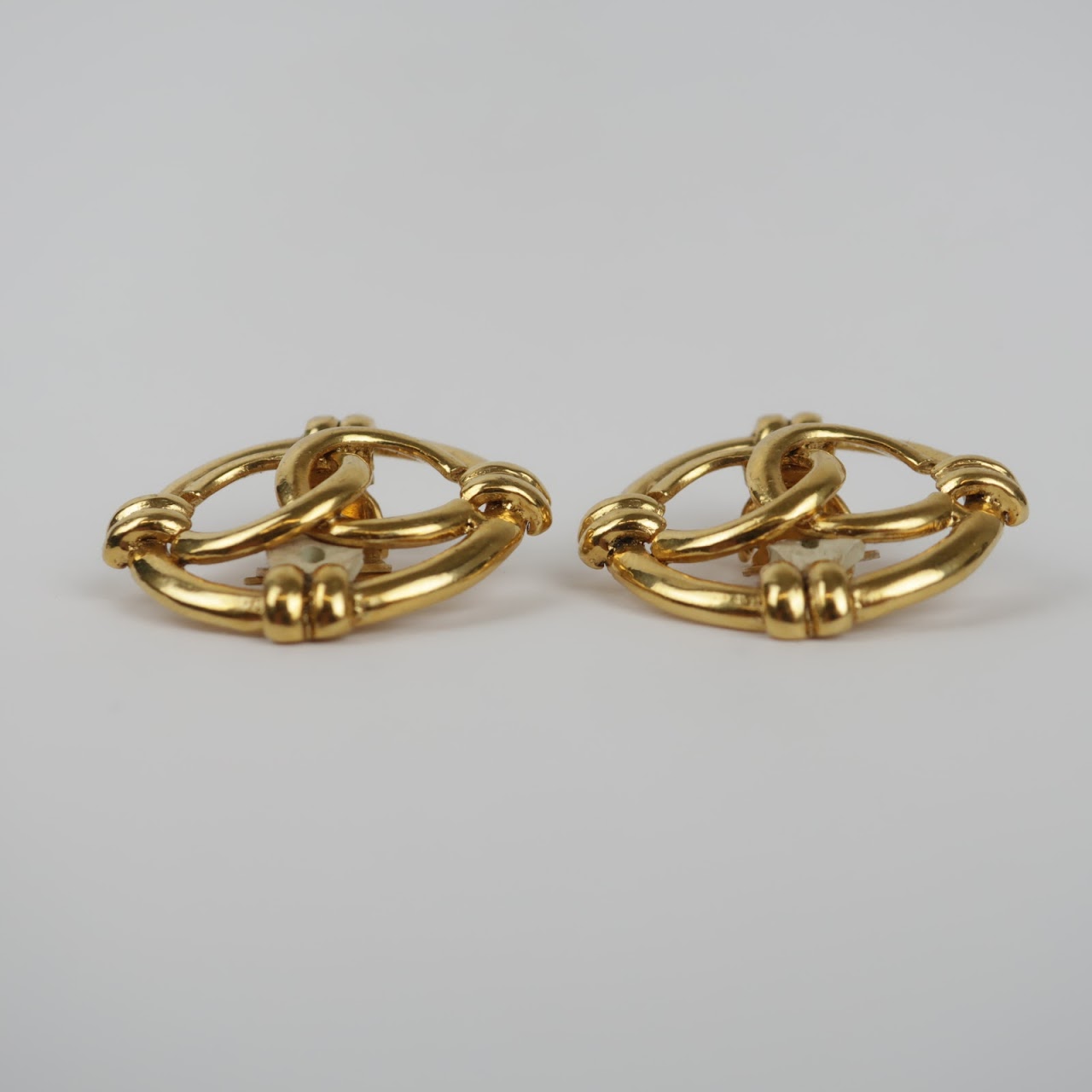 Chanel Logo Earrings