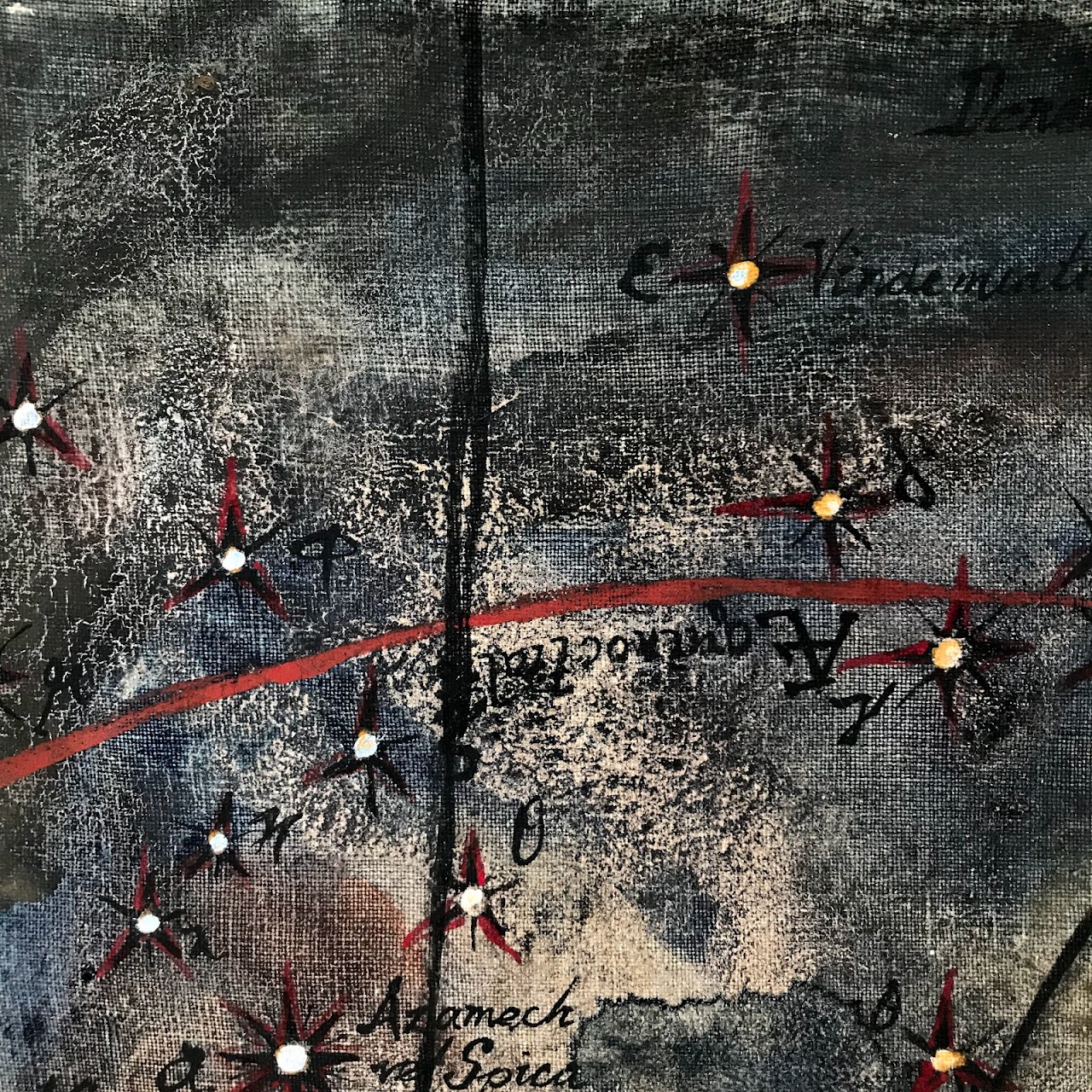 Constellations Signed Oil Painting