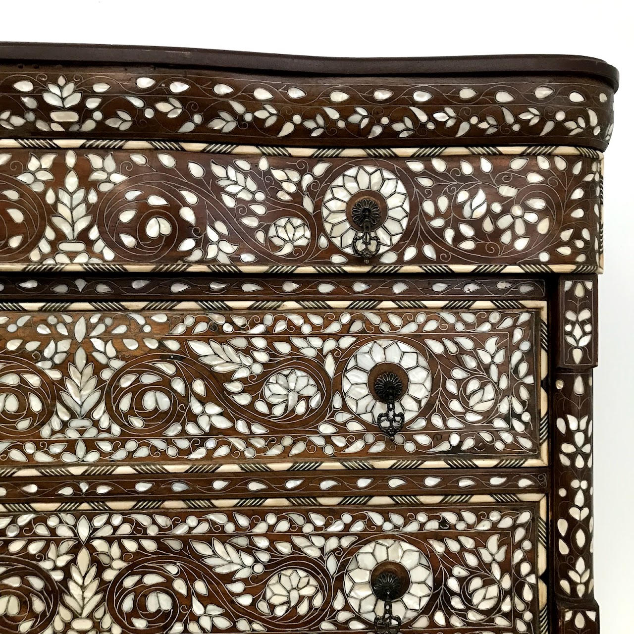 Mother of Pearl Inlaid Three-Drawer Chest