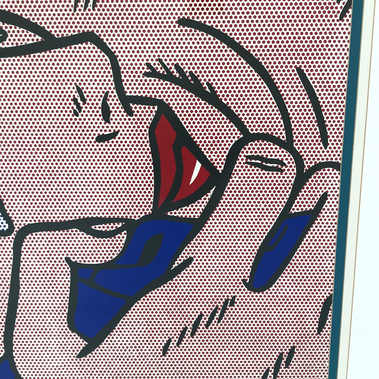 Roy Lichtenstein 'Kiss V' Silkscreen Print