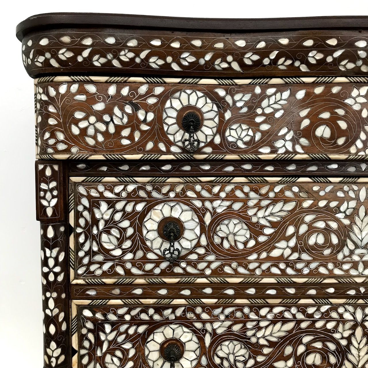 Mother of Pearl Inlaid Three-Drawer Chest