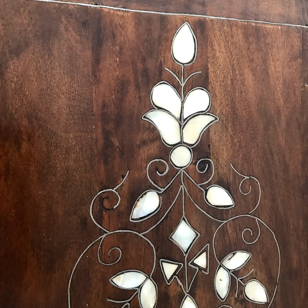 Mother of Pearl Inlaid Three-Drawer Chest