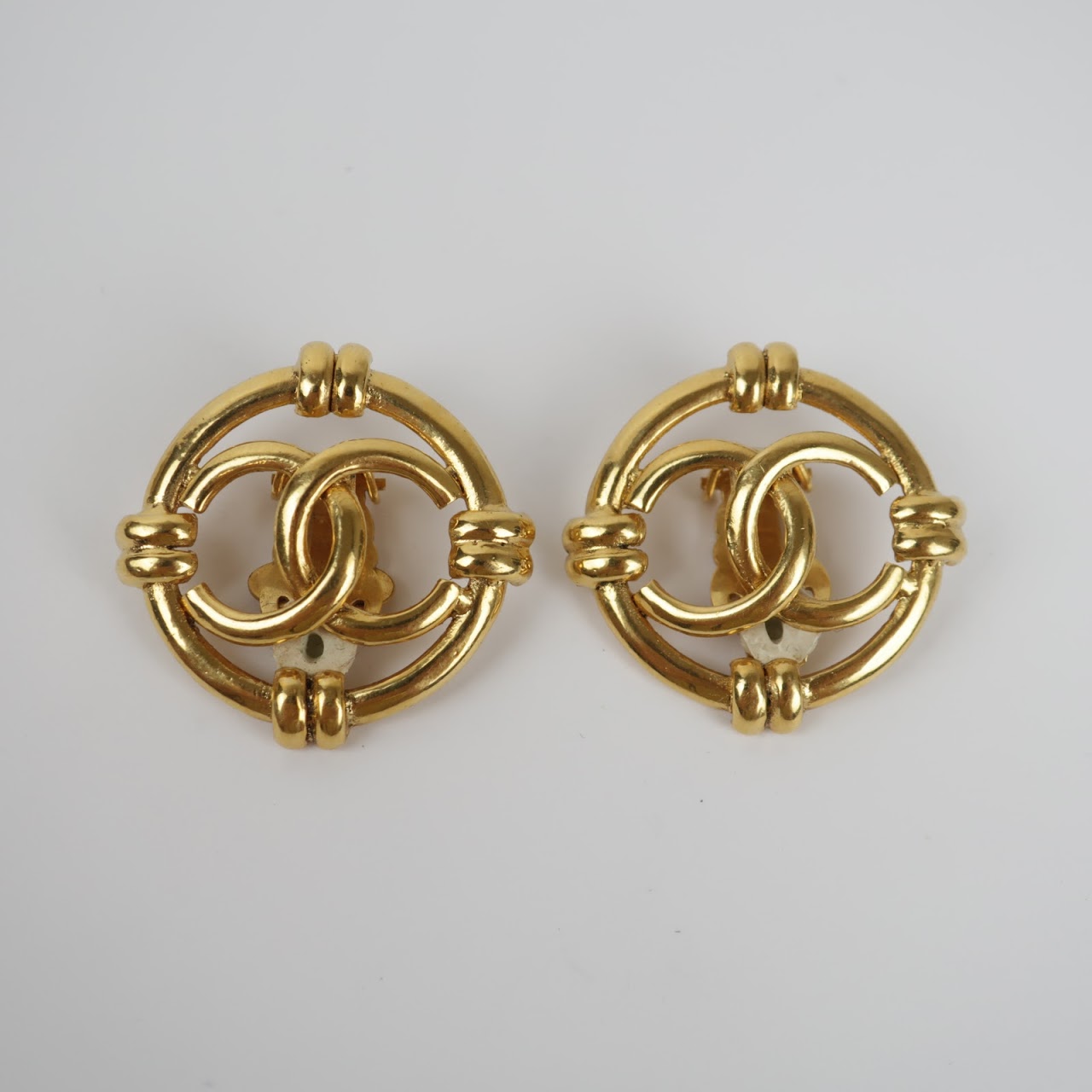 Chanel Logo Earrings