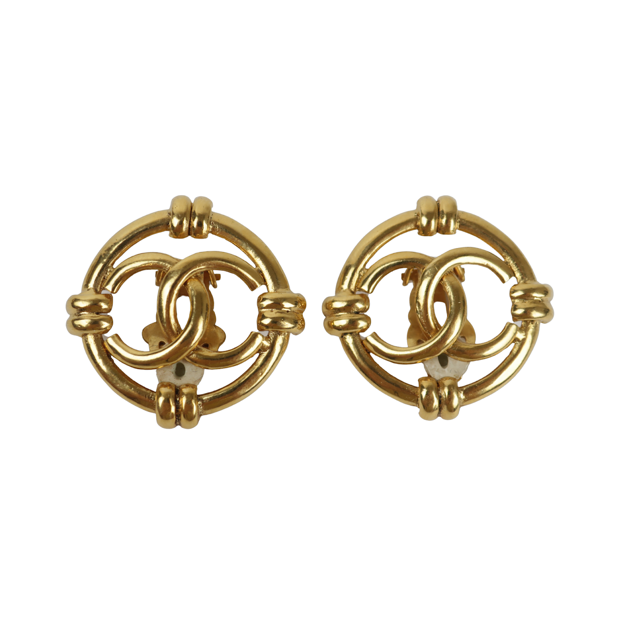 Chanel Logo Earrings