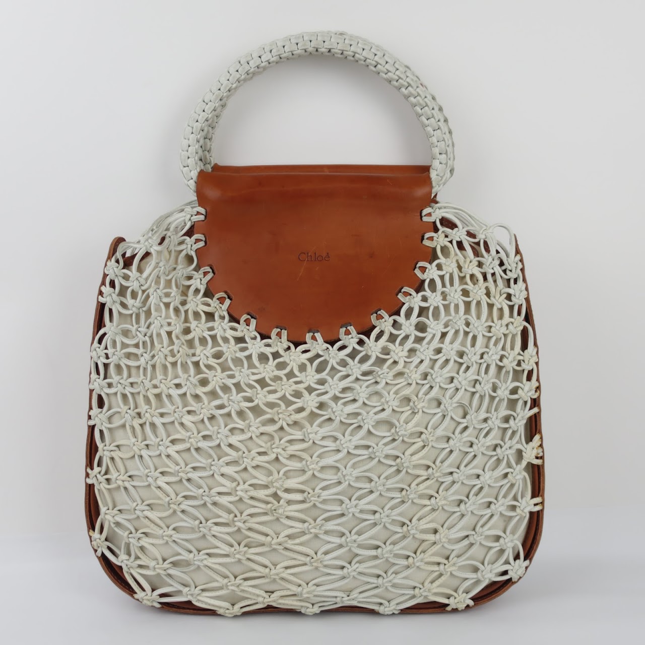 Chloé Leather Macrame Bag