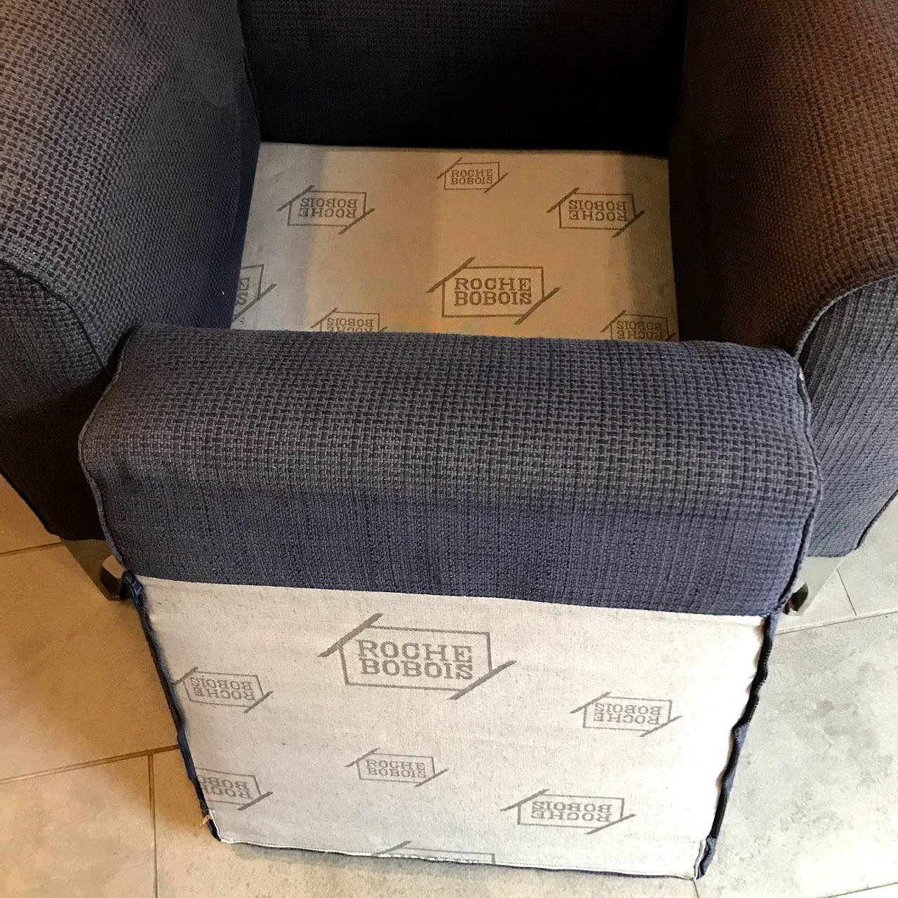 Roche Bobois Club Chair & Ottoman