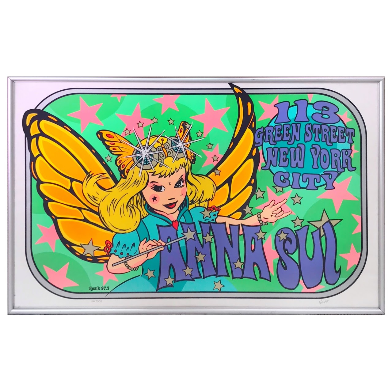 Frank Kozik x Anna Sui Signed Silkscreen Poster