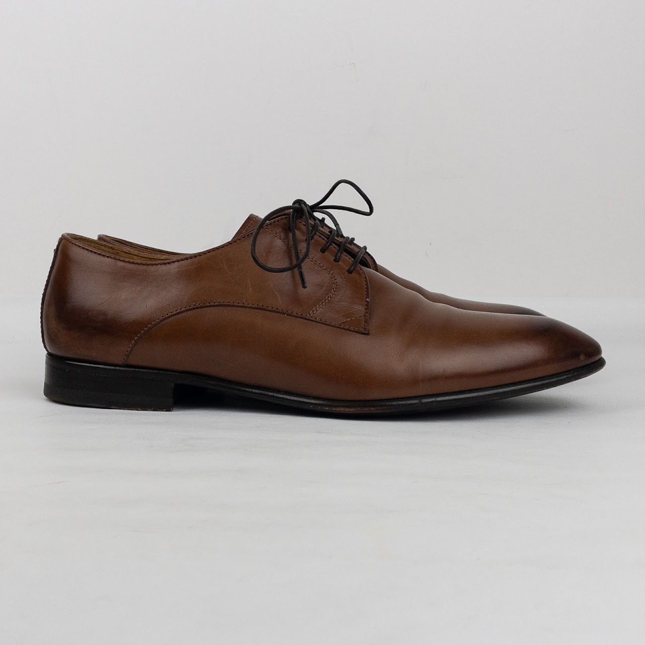 Bruno Magli Burnished Leather Oxford Shoes