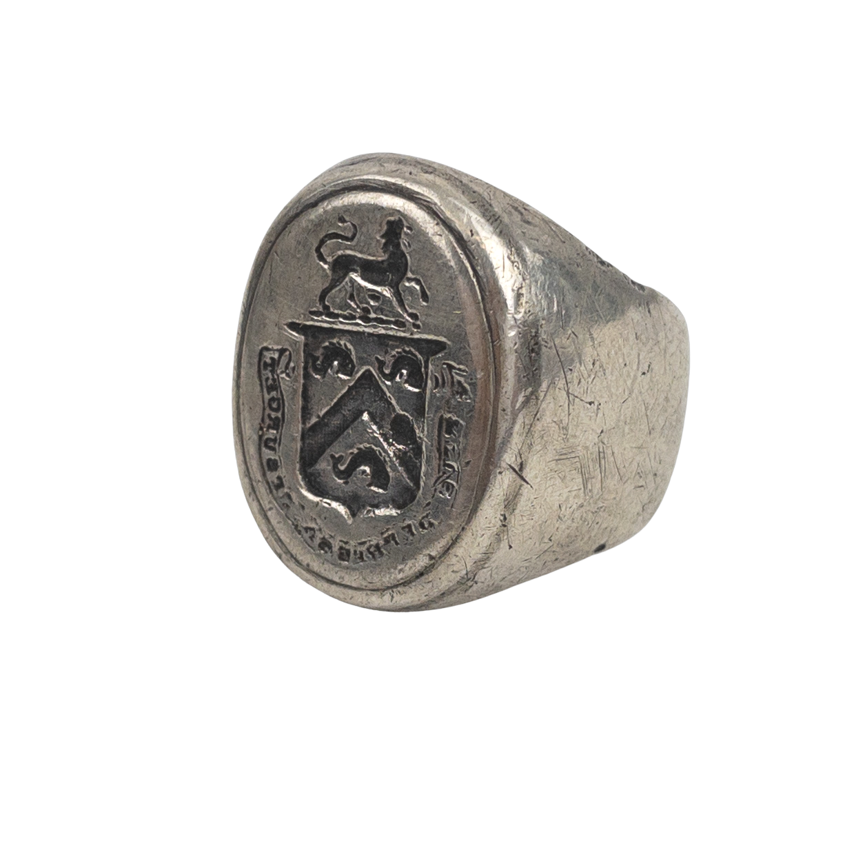 Sterling Silver Coat of Arms Ring