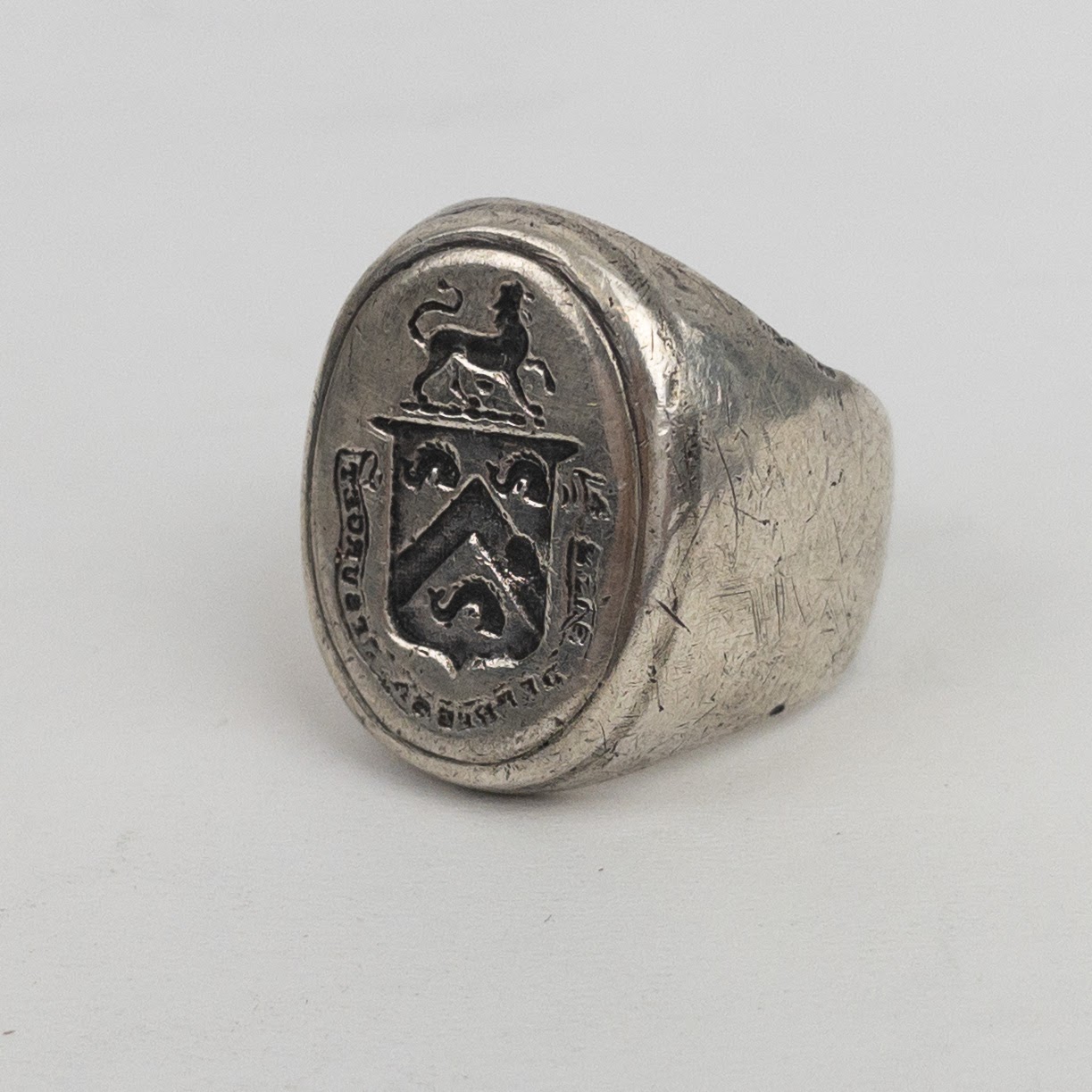 Sterling Silver Coat of Arms Ring