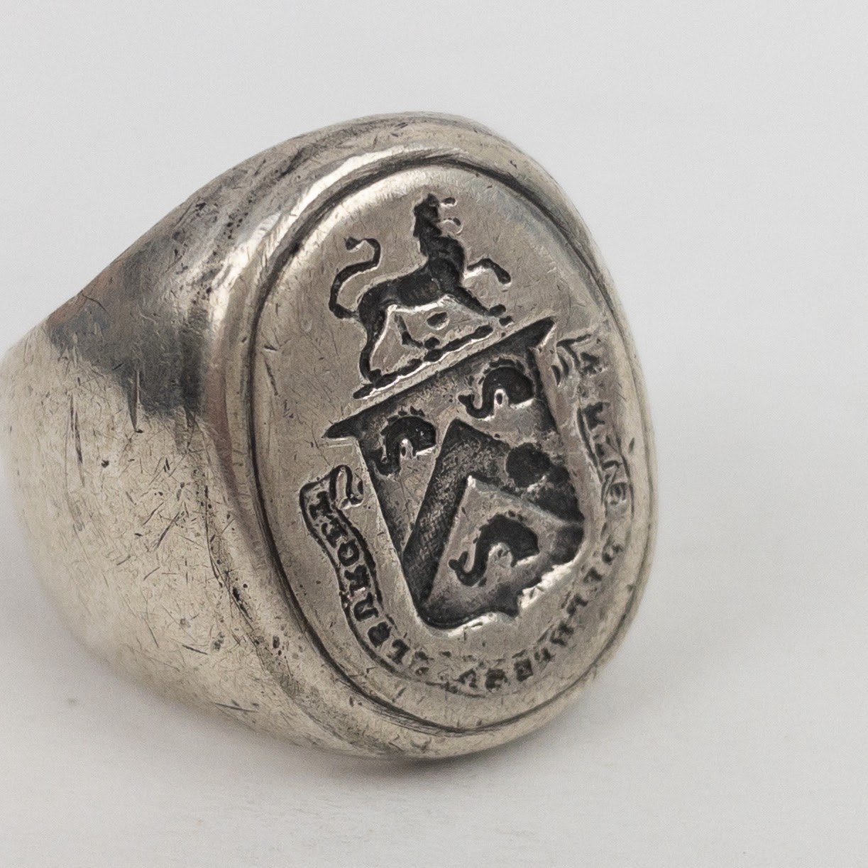 Sterling Silver Coat of Arms Ring