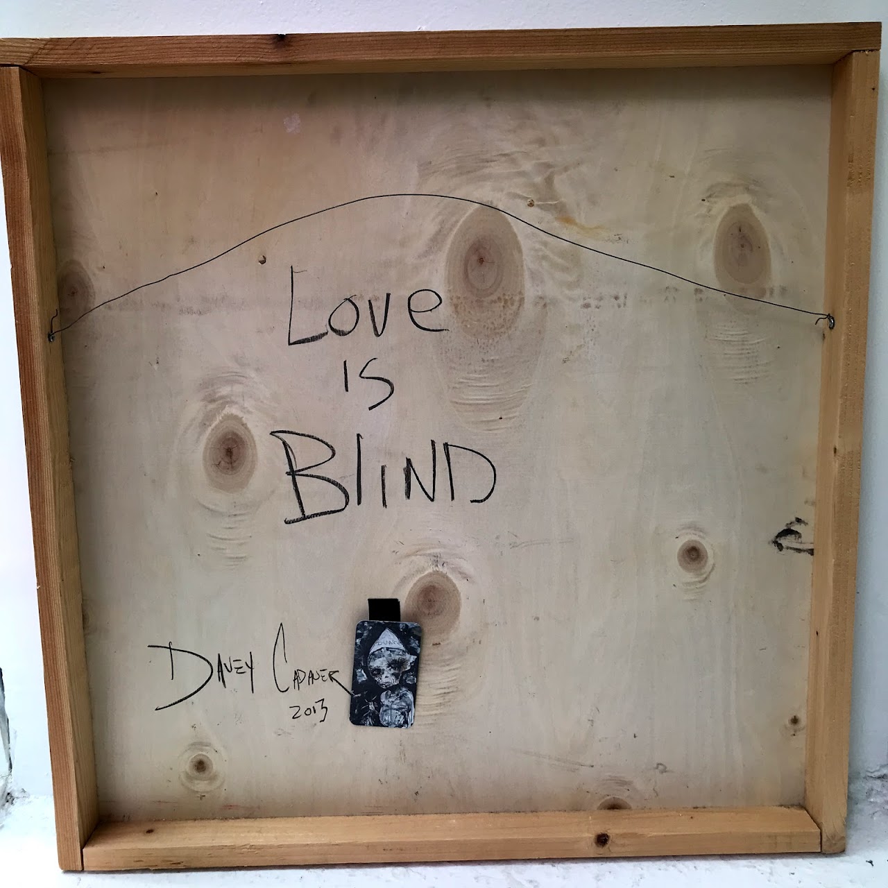 Davey Cadaver 'Love Is Blind' Signed Mixed Media Painting