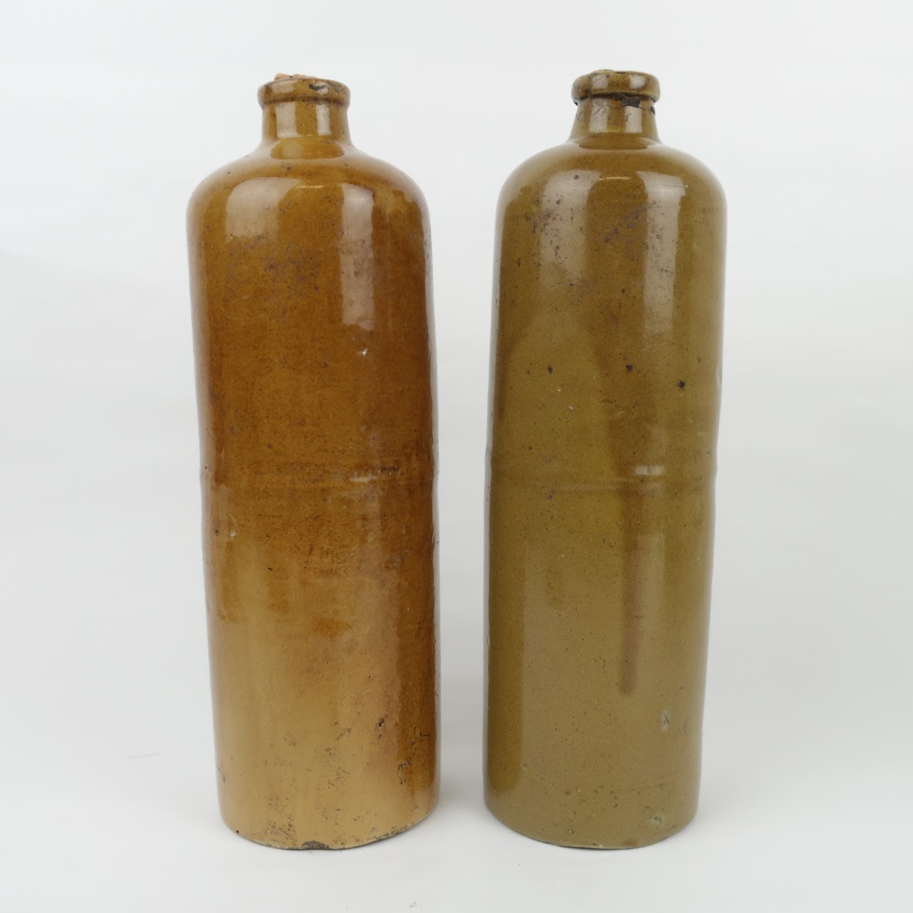 Glazed Pottery Wine Bottles