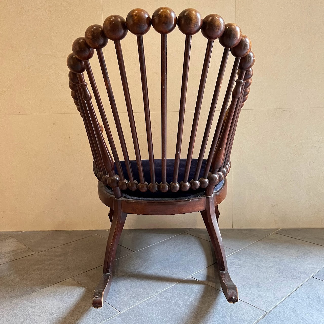 19th C. Hunzinger Lollipop Rocking Chair