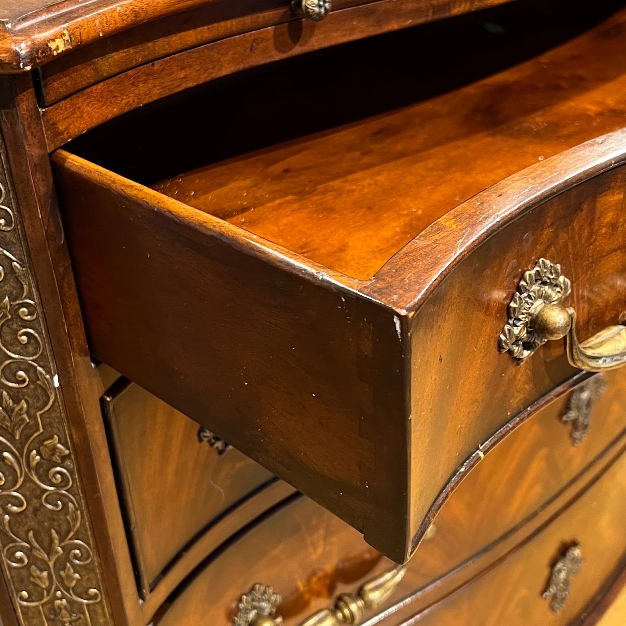 Theodore Alexander Four Drawer Serpentine Chest