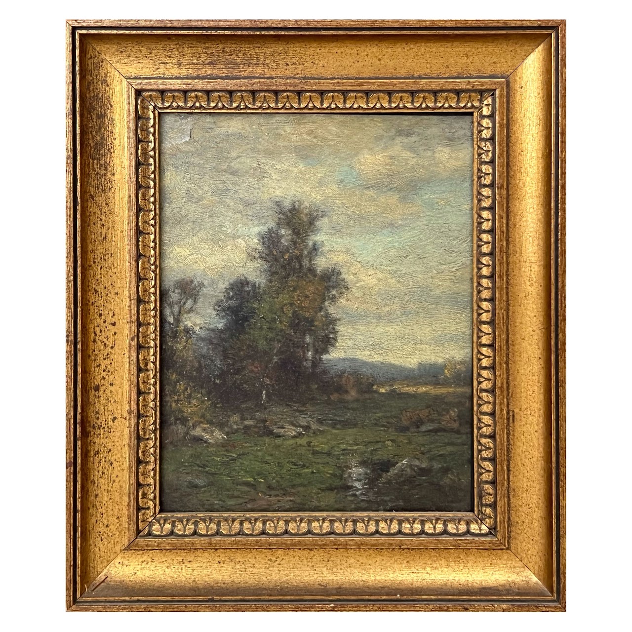 Tonalist Landscape Antique Oil Painting