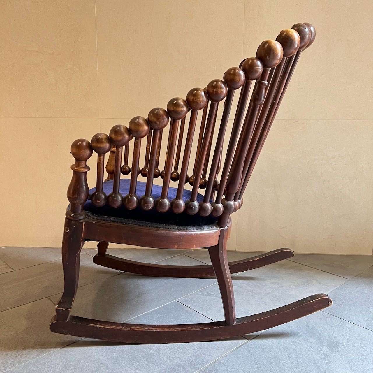 19th C. Hunzinger Lollipop Rocking Chair