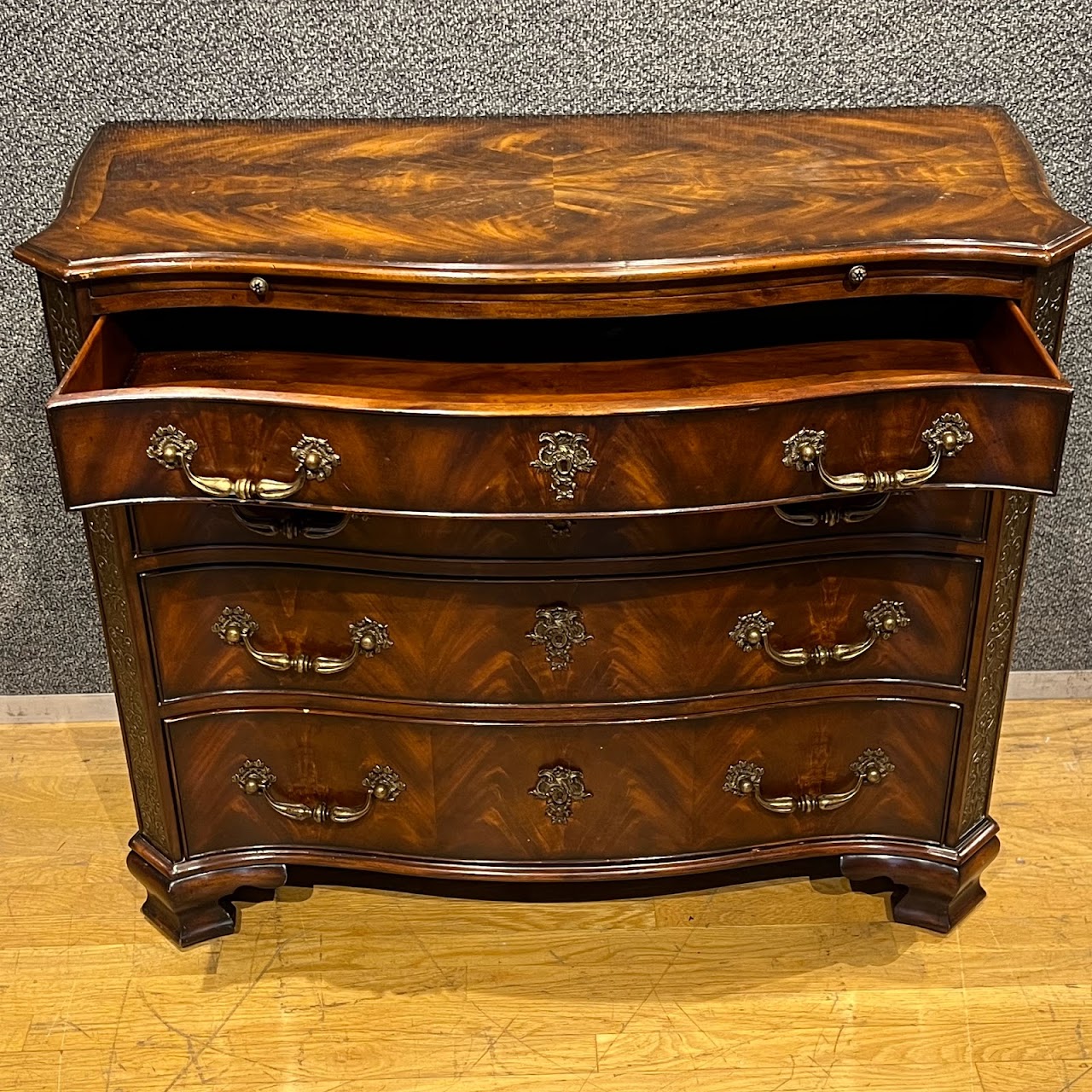 Theodore Alexander Four Drawer Serpentine Chest