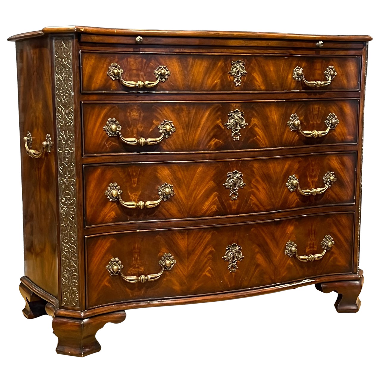 Theodore Alexander Four Drawer Serpentine Chest