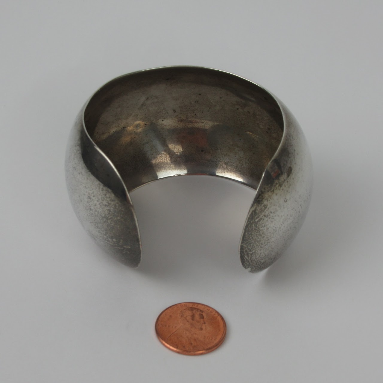 Sterling Silver Half Round Cuff