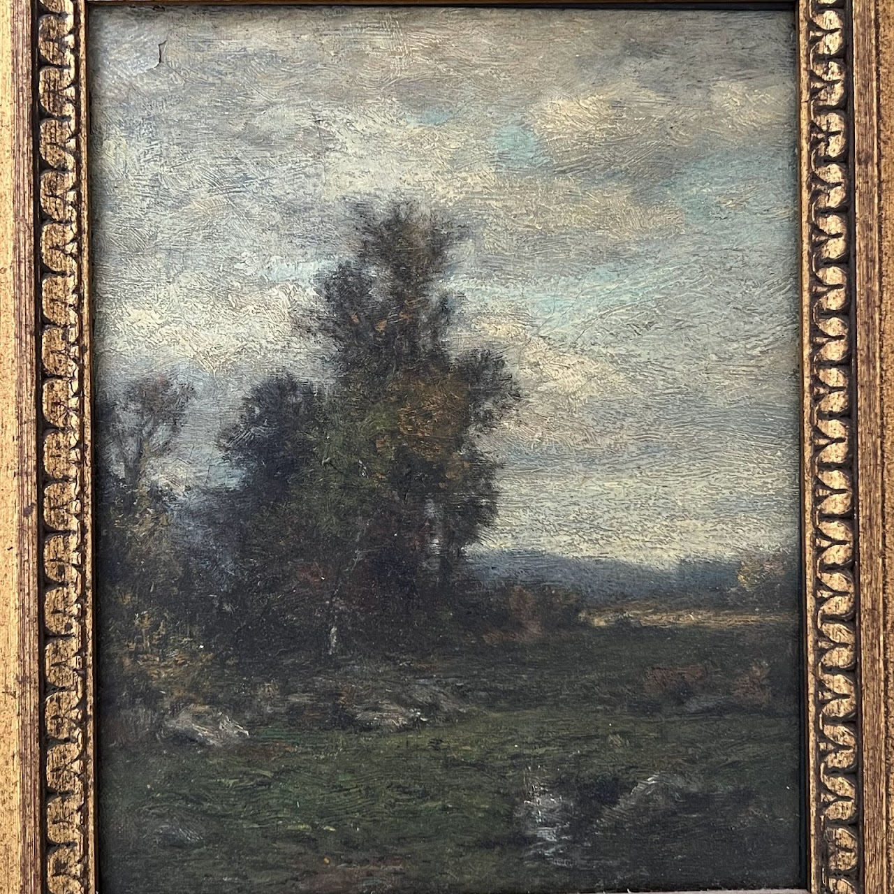 Tonalist Landscape Antique Oil Painting