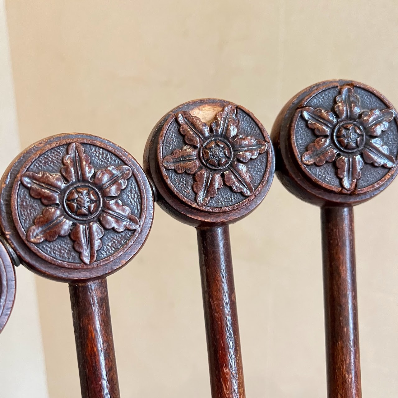 19th C. Hunzinger Lollipop Rocking Chair