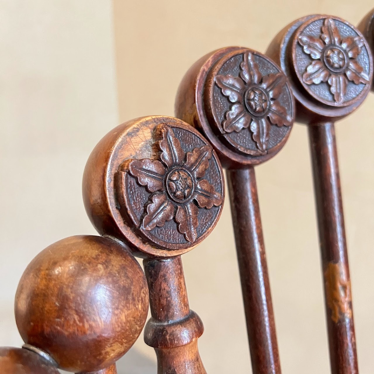 19th C. Hunzinger Lollipop Rocking Chair