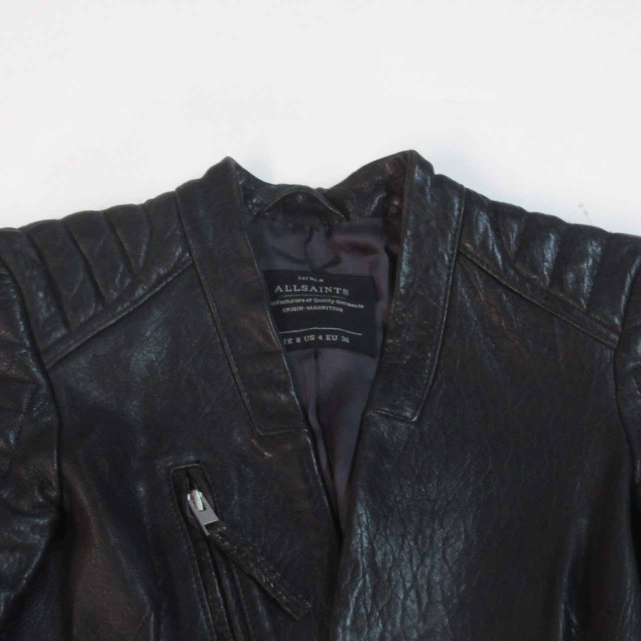 AllSaints Leather Marin Biker Jacket