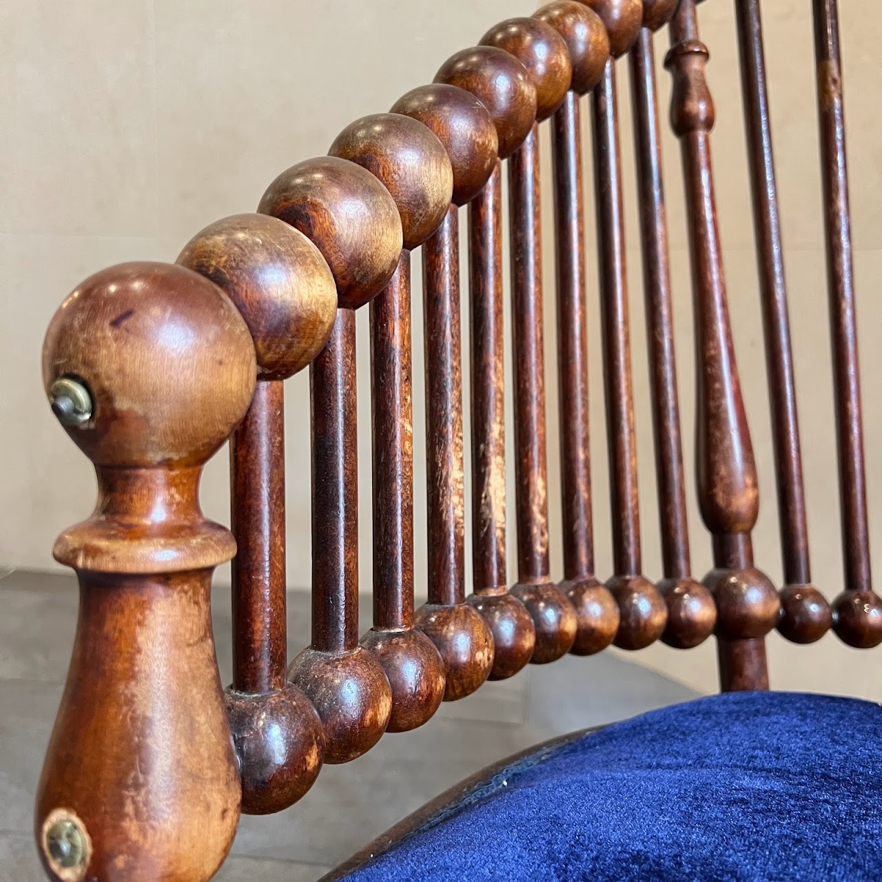 19th C. Hunzinger Lollipop Rocking Chair