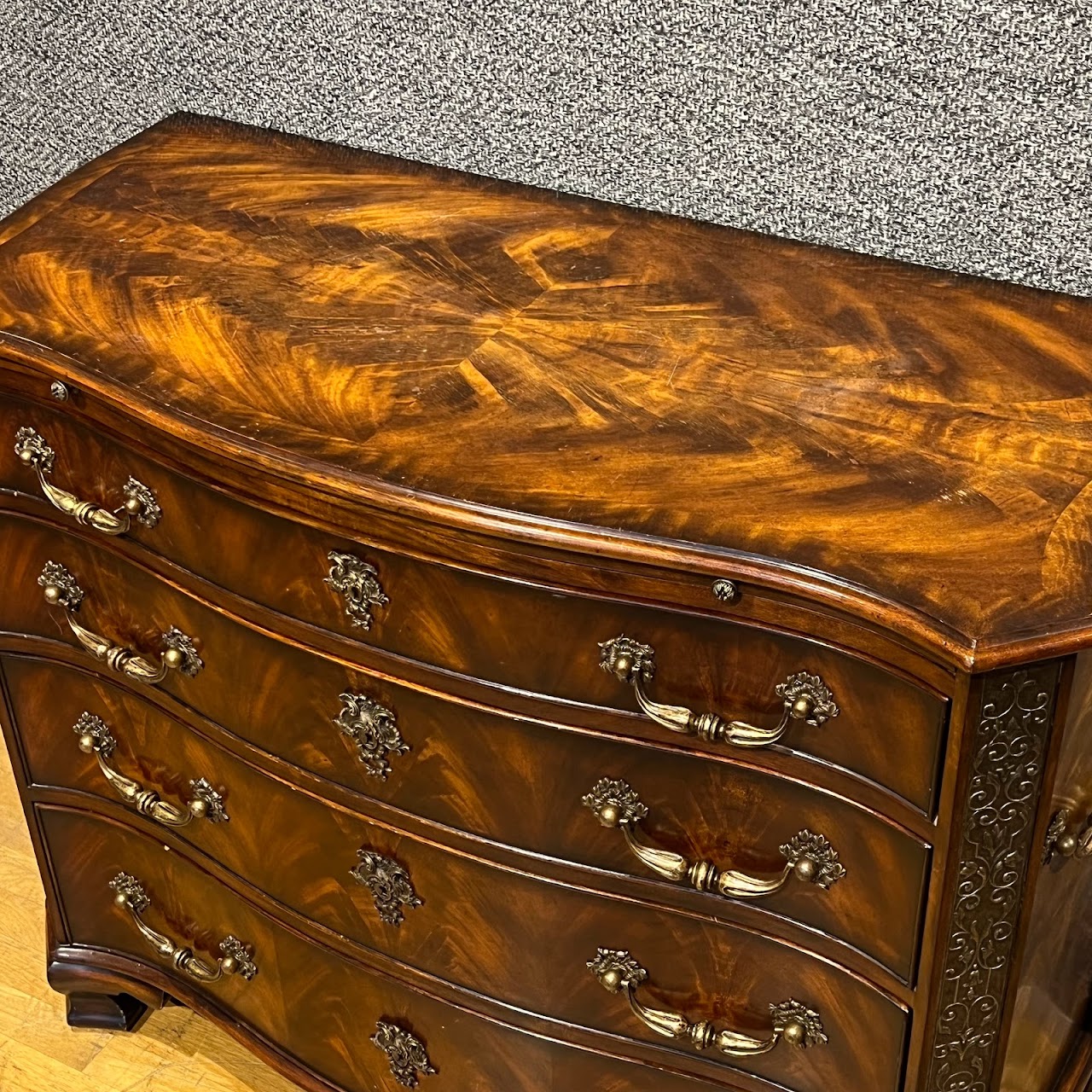 Theodore Alexander Four Drawer Serpentine Chest