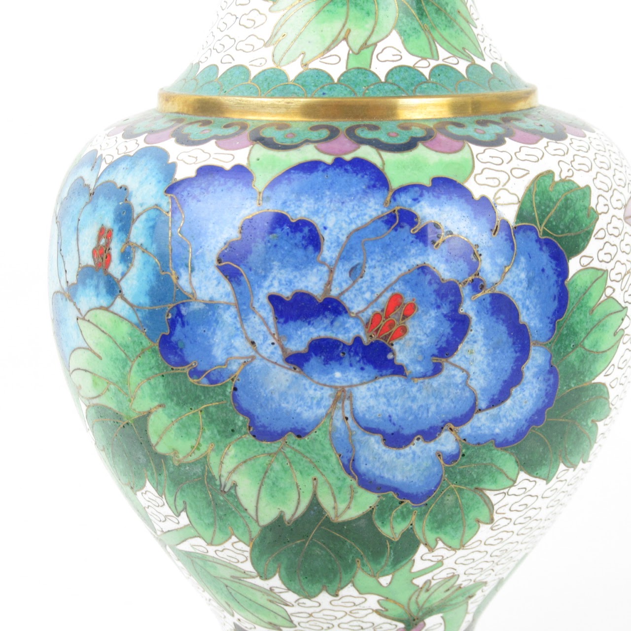 Jingfa Cloisonné Footed Vase