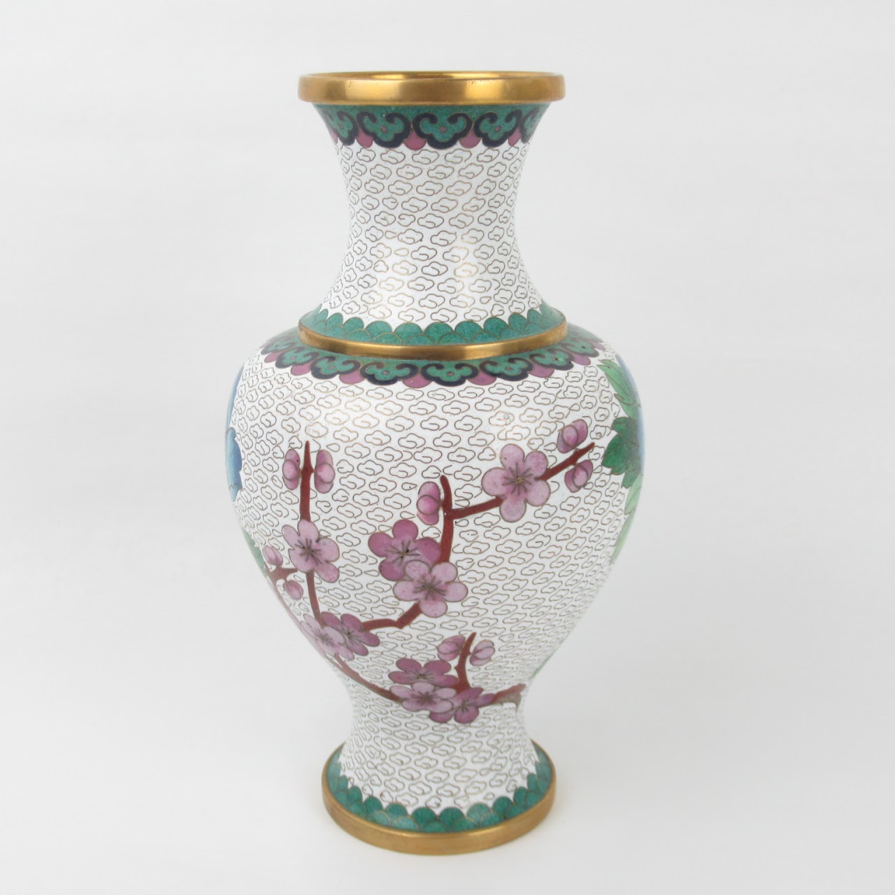 Jingfa Cloisonné Footed Vase