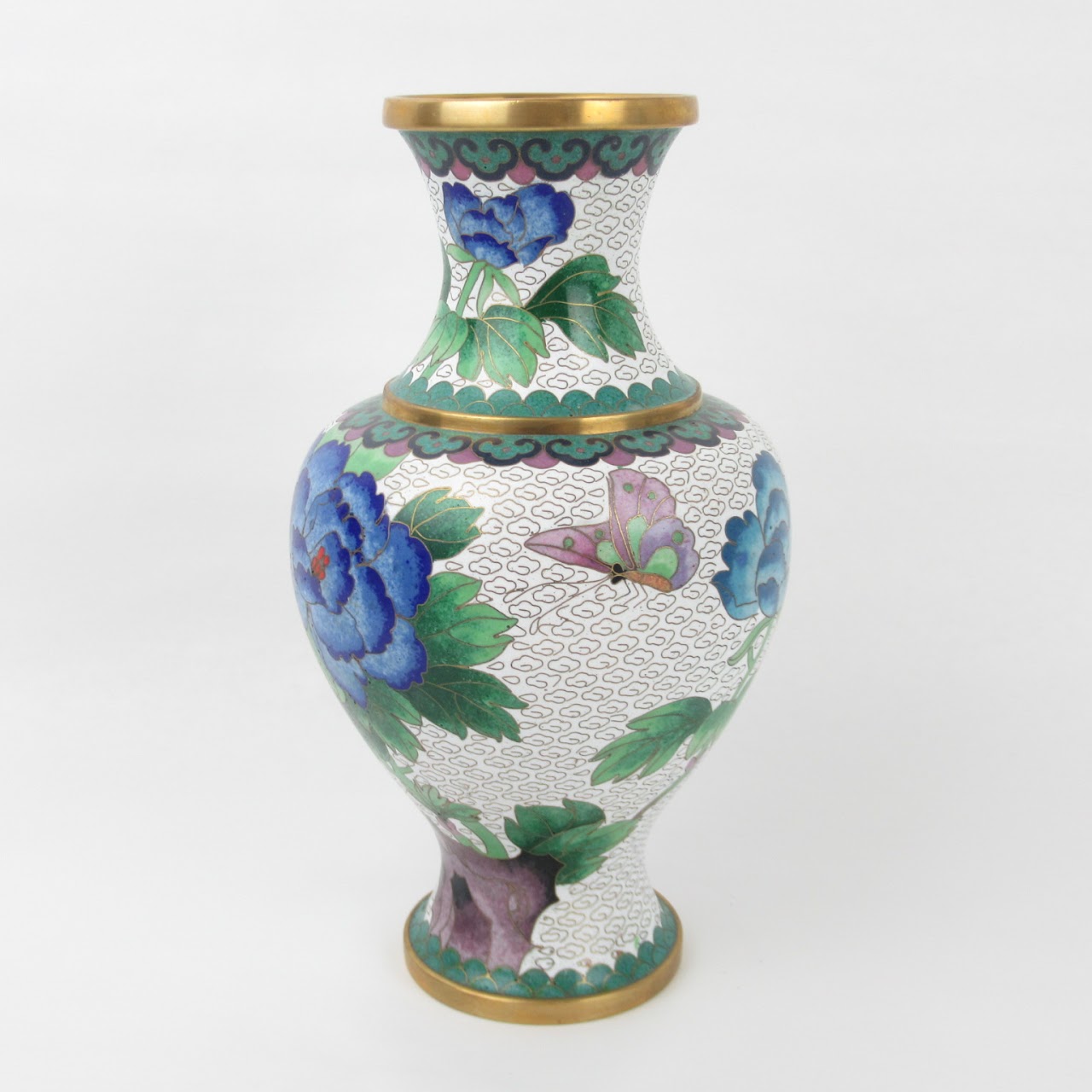 Jingfa Cloisonné Footed Vase