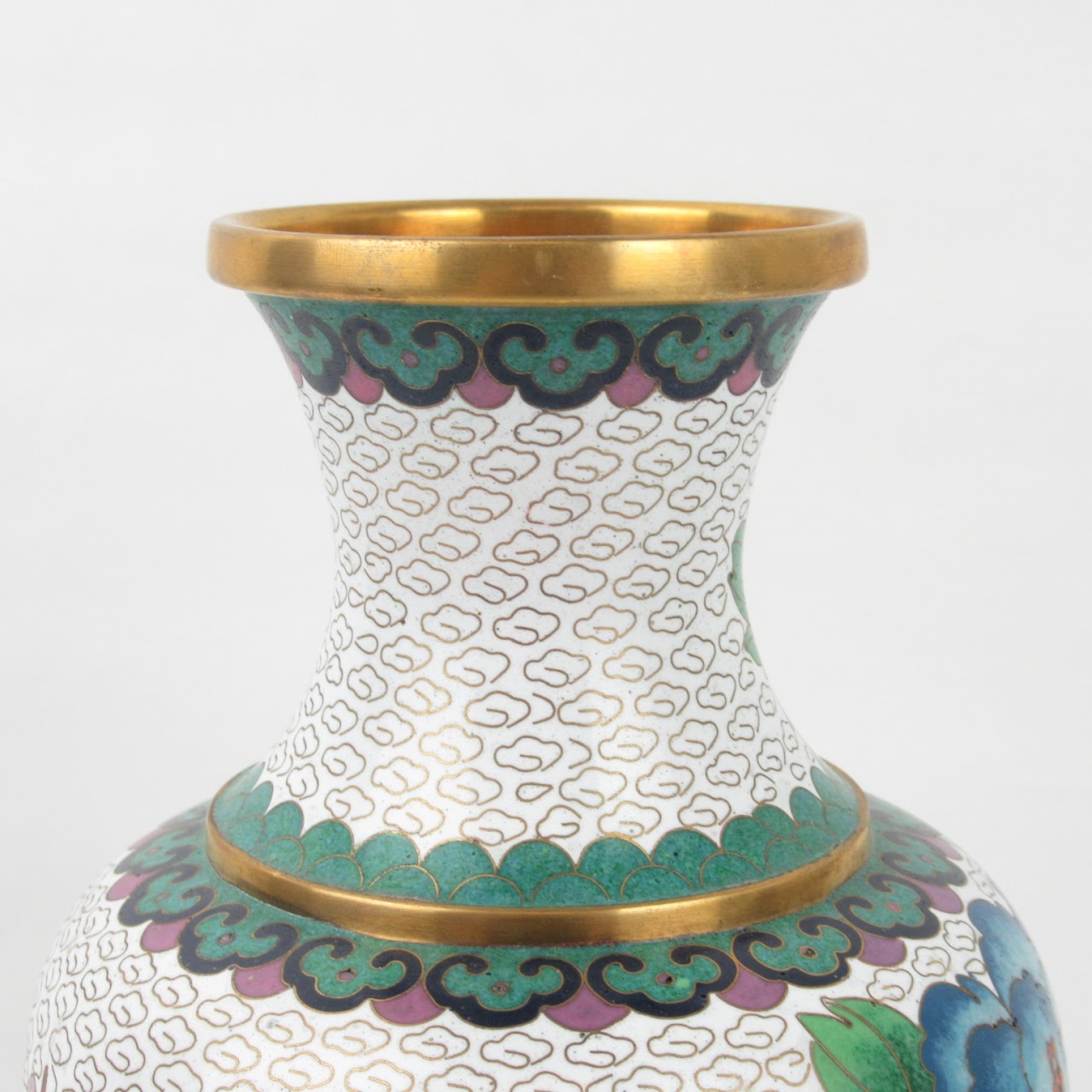 Jingfa Cloisonné Footed Vase