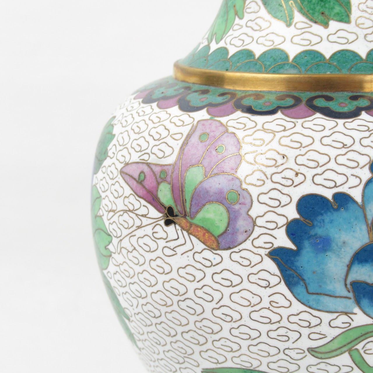 Jingfa Cloisonné Footed Vase