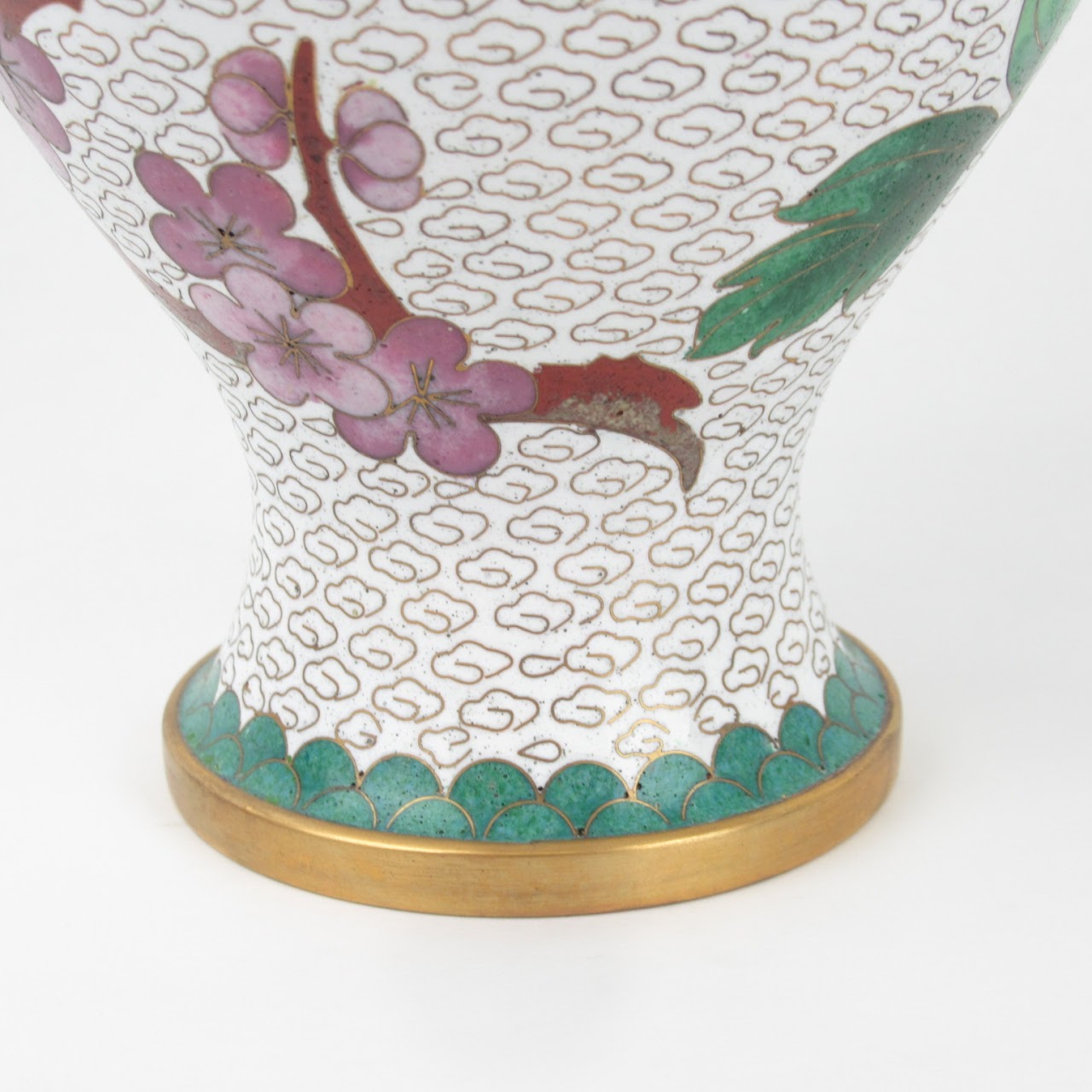 Jingfa Cloisonné Footed Vase