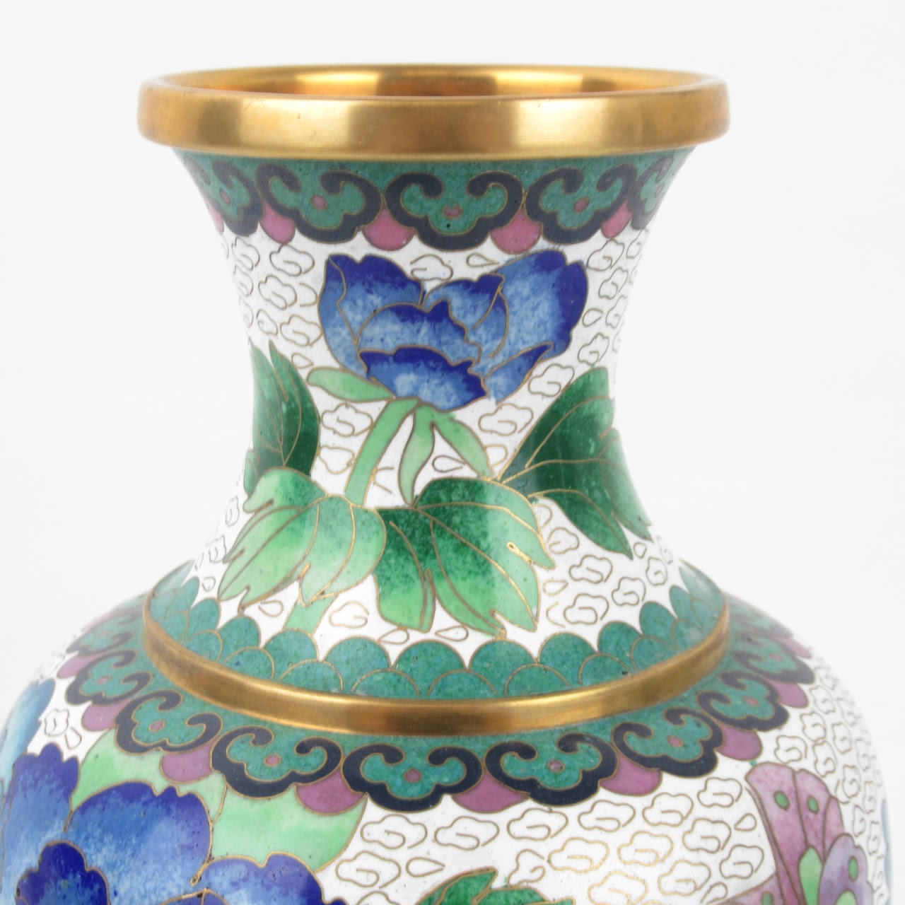 Jingfa Cloisonné Footed Vase