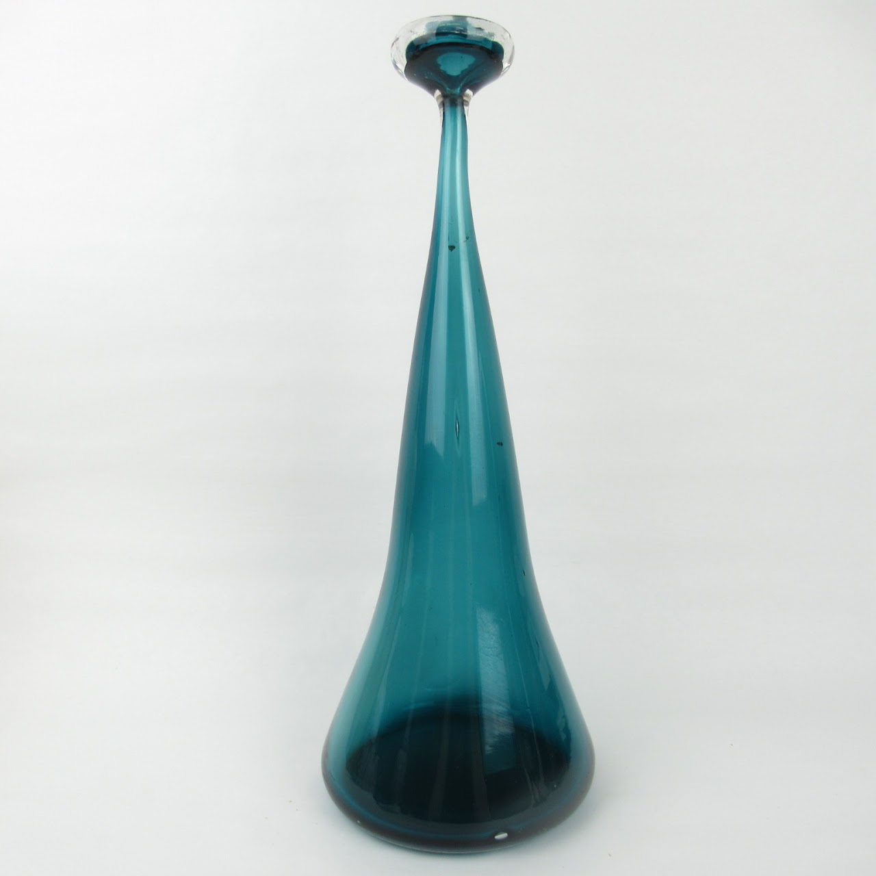 Tall Tapered Art Glass Vase