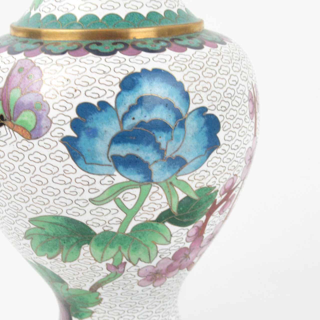 Jingfa Cloisonné Footed Vase