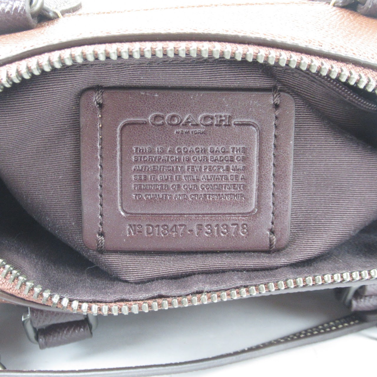 Coach Signature Studded Crossbody Satchel